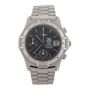 TAG Heuer Professional 2000 Chronograph 250.006-1 Black Dial 37mm Watch